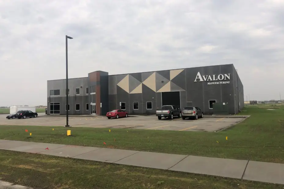 Exterior view of Avalon Manufacturing in Sioux Falls, SD