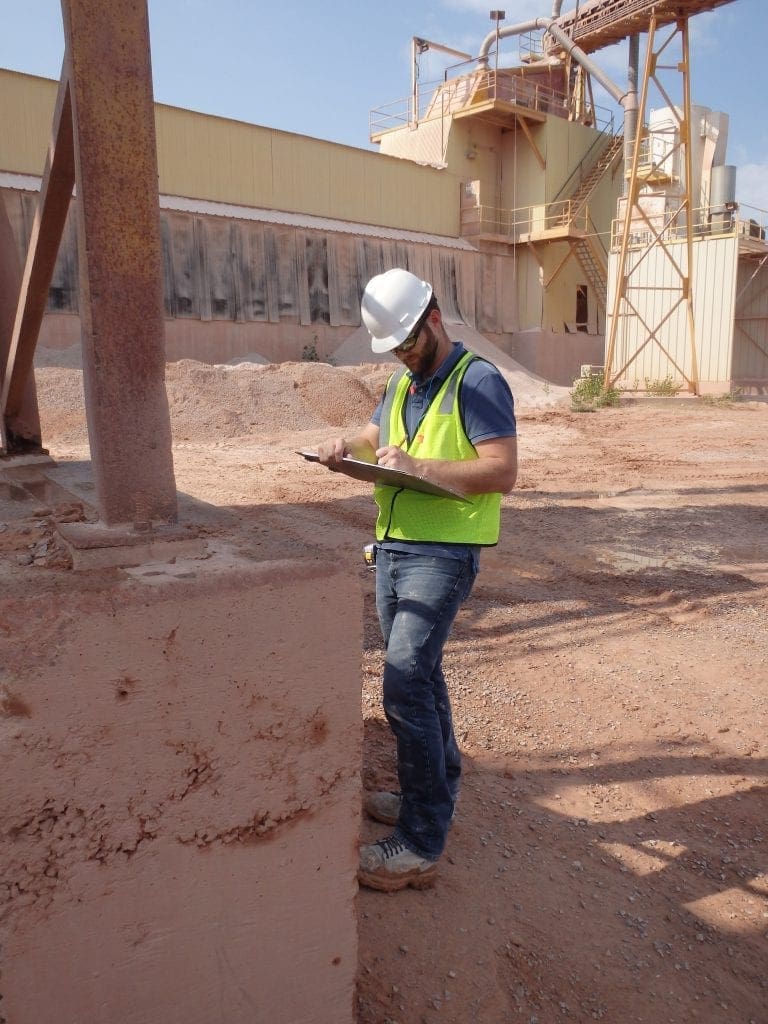 Engineer on site
